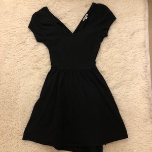 Little black dress with back cut out